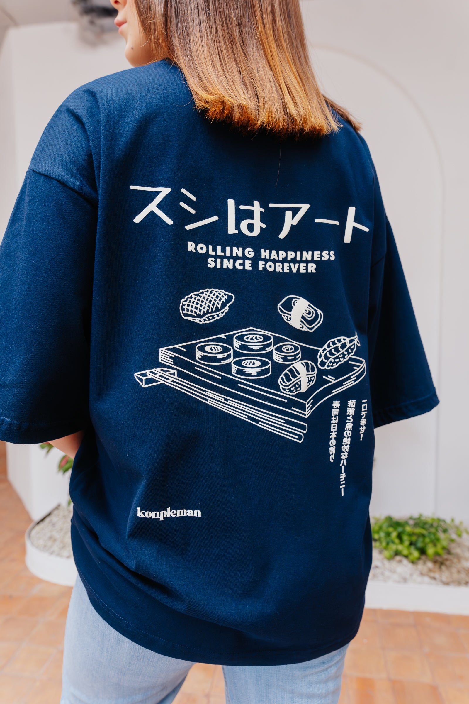 Camiseta Oversized Fit Sushi