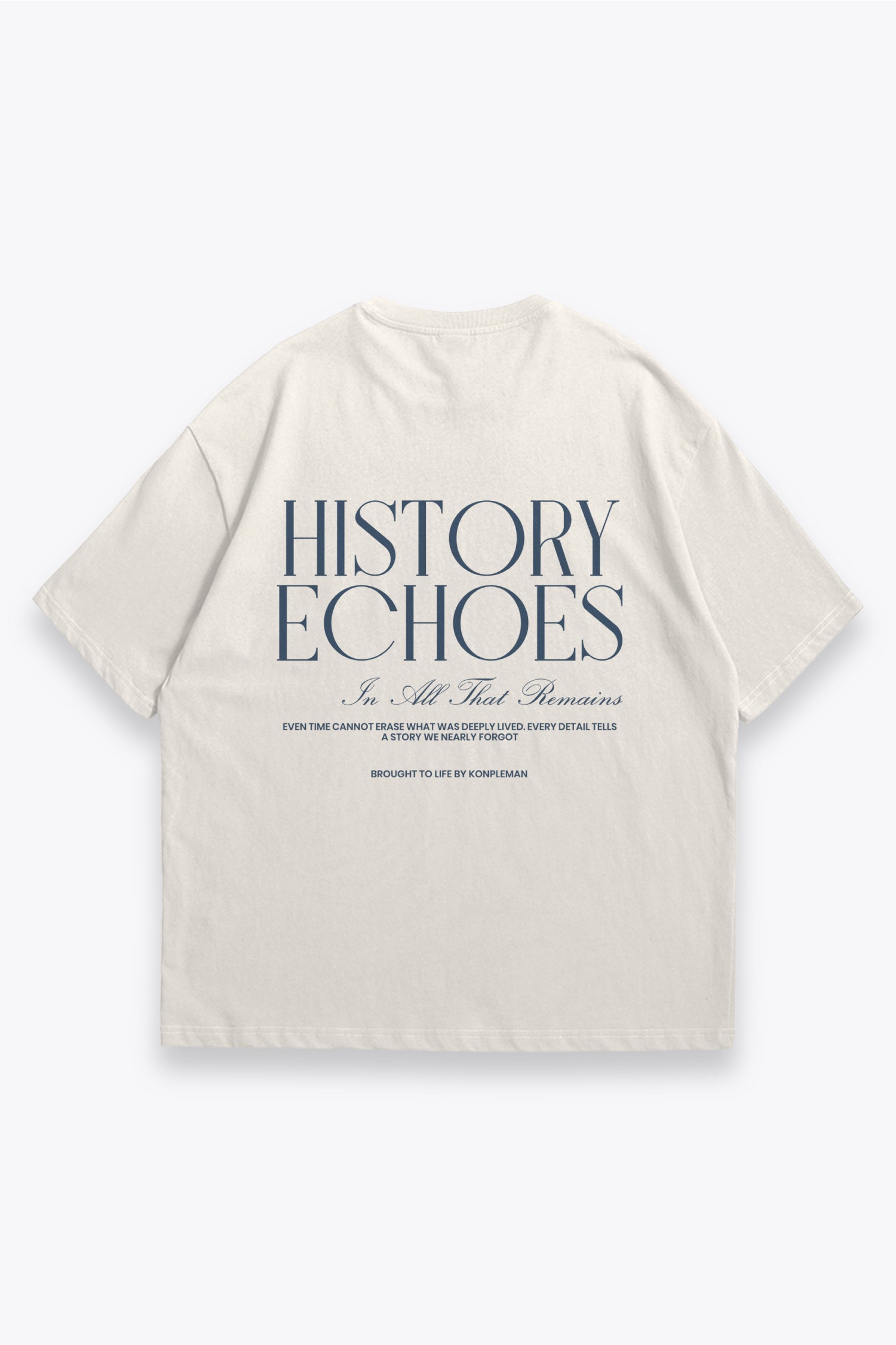 Camiseta Oversized Fit History Echoes