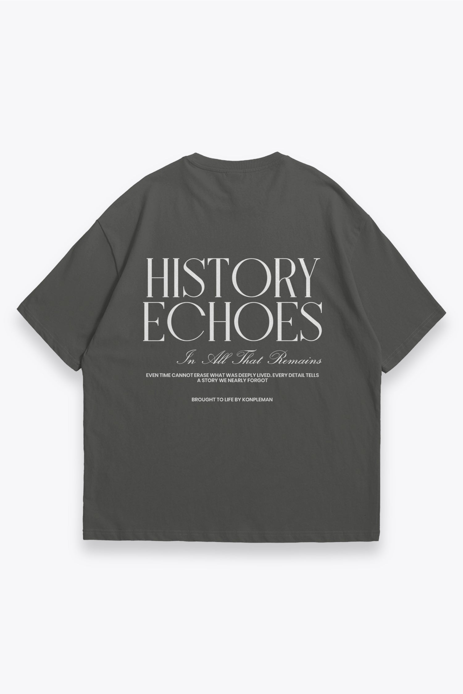 Camiseta Oversized Fit History Echoes